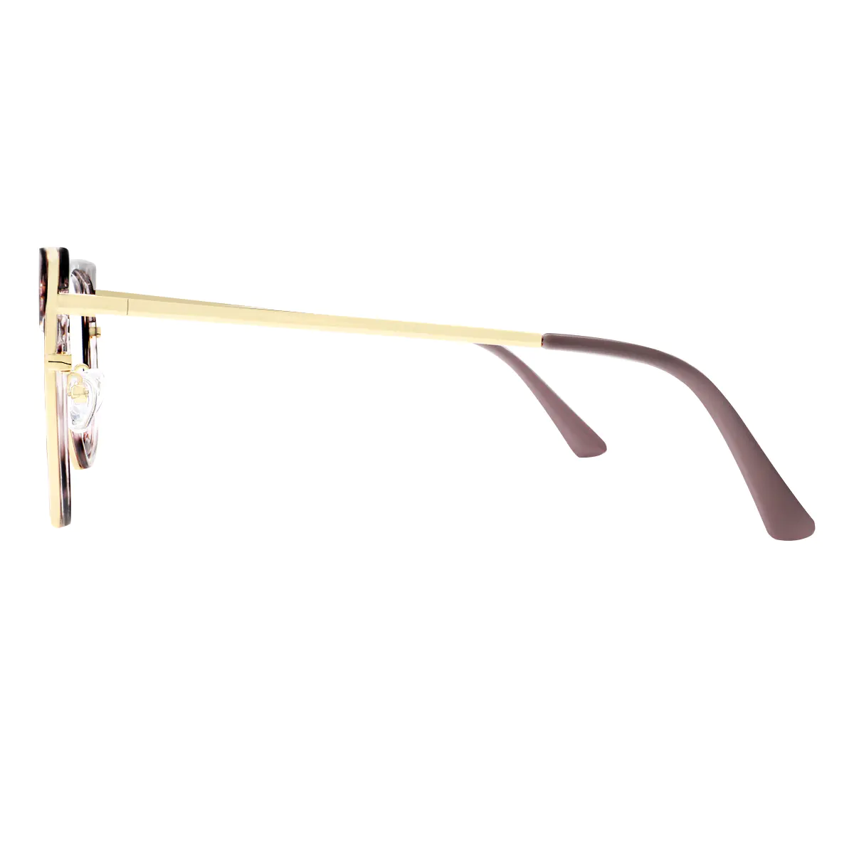 Square Tortoiseshell/Gold Eyeglasses