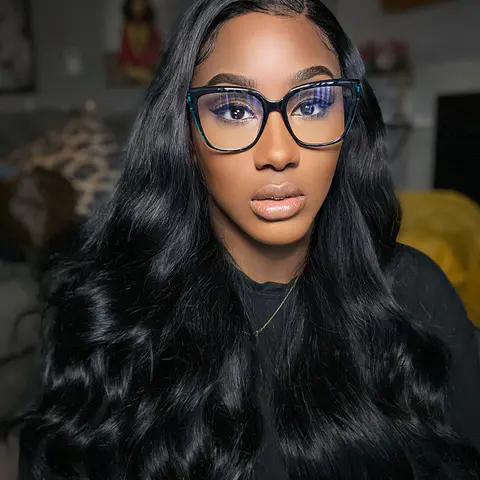 Square Black Eyeglasses