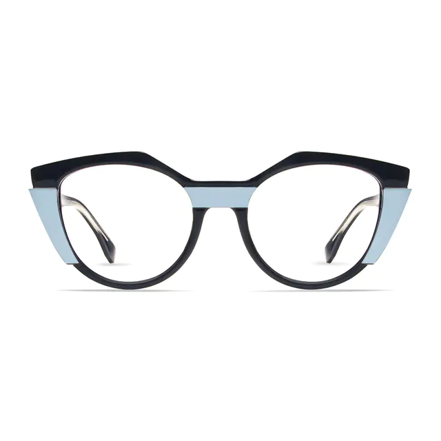 Cat-eye Blue Eyeglasses