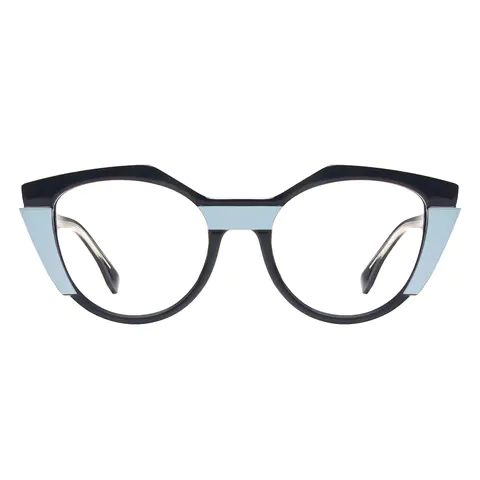 Cat-eye Blue Eyeglasses