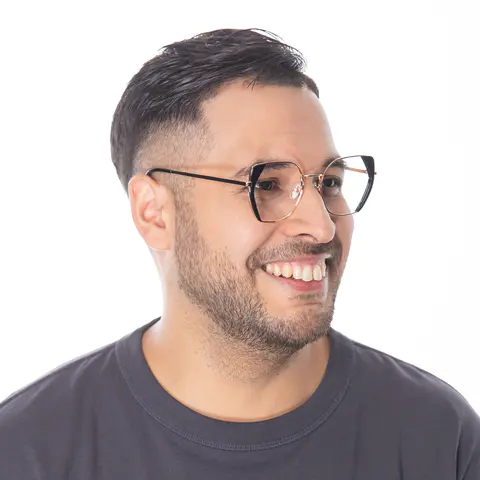 Square Black Eyeglasses
