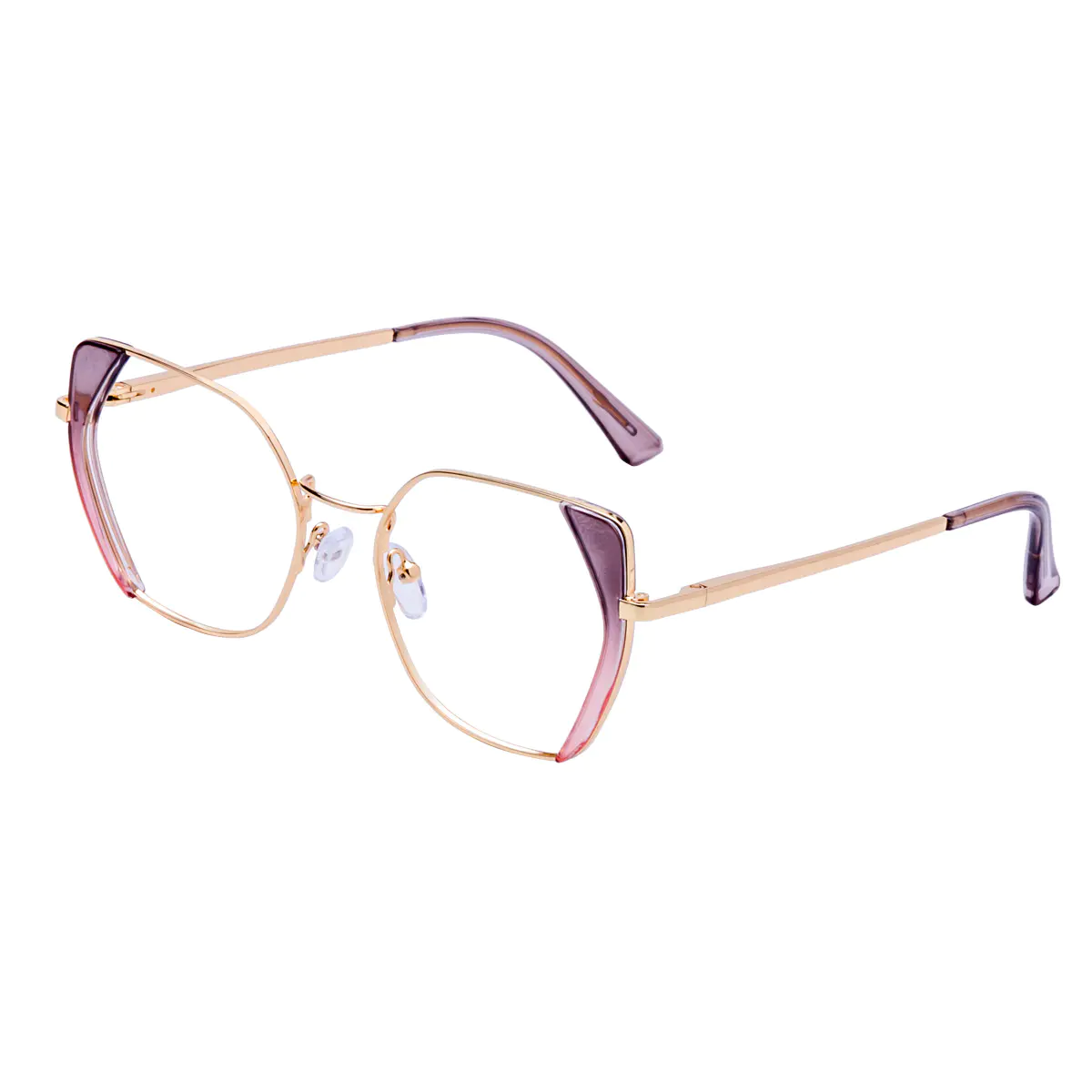 Square Gradient Pink Eyeglasses