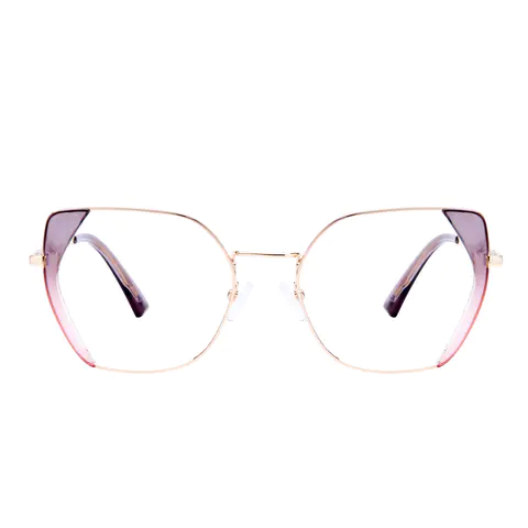 Square Gradient Pink Eyeglasses