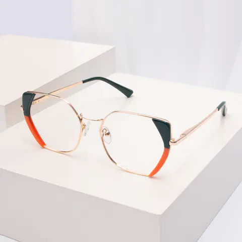 Square Blue Eyeglasses