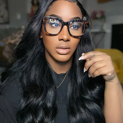 Square Black Eyeglasses