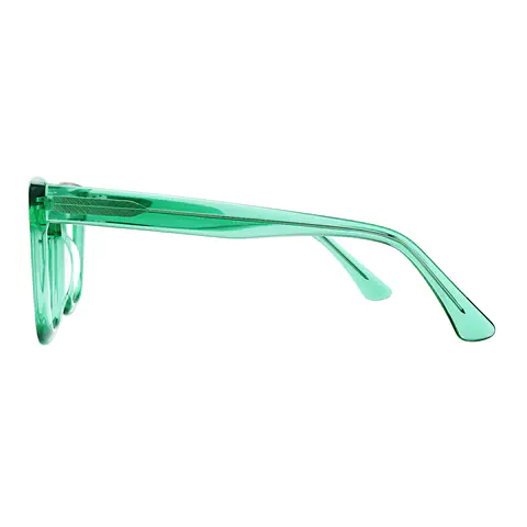 Square Green Eyeglasses