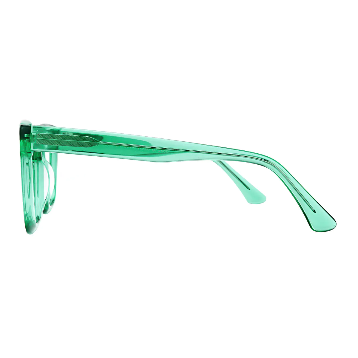 Square Green Eyeglasses