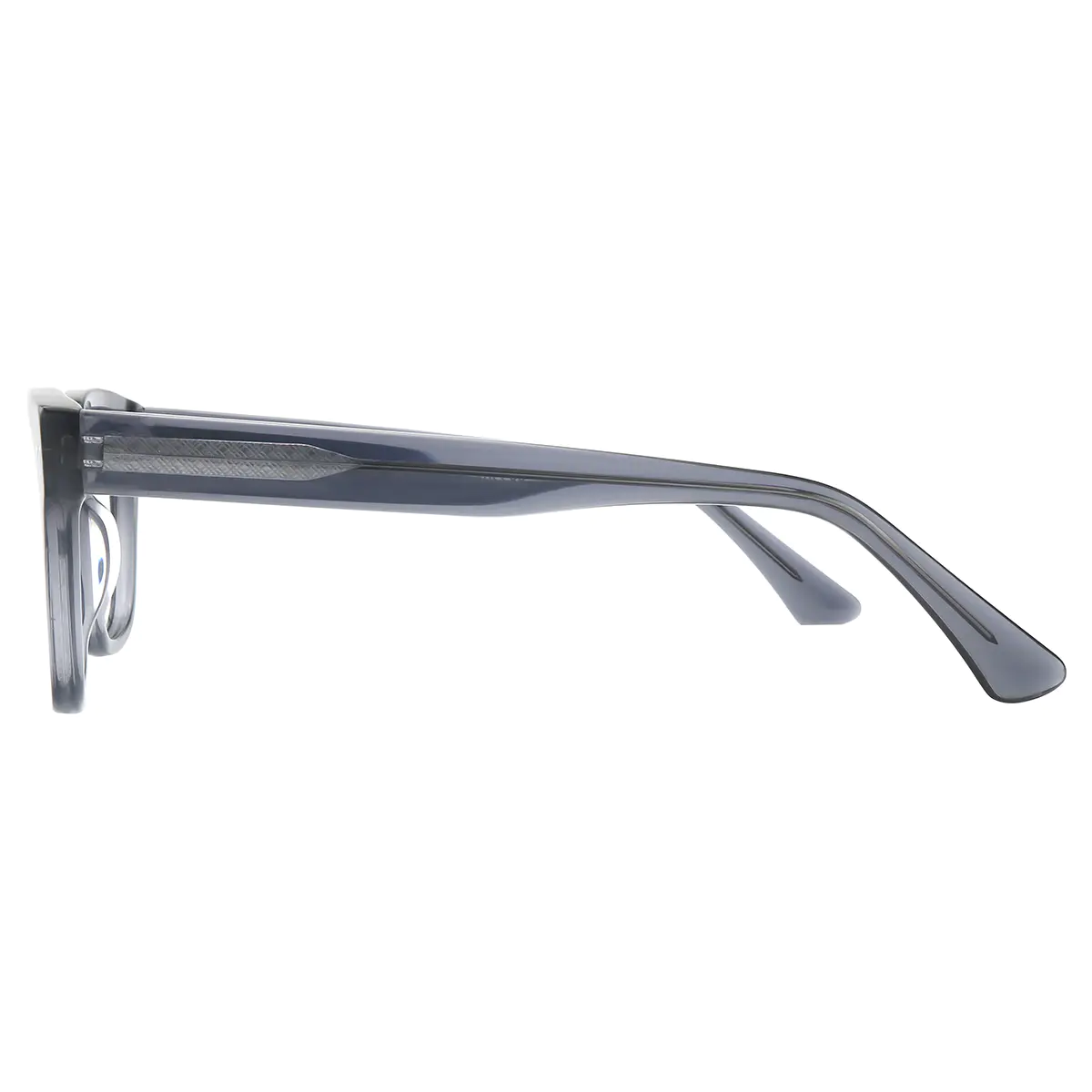 Square Transparent Gray Eyeglasses