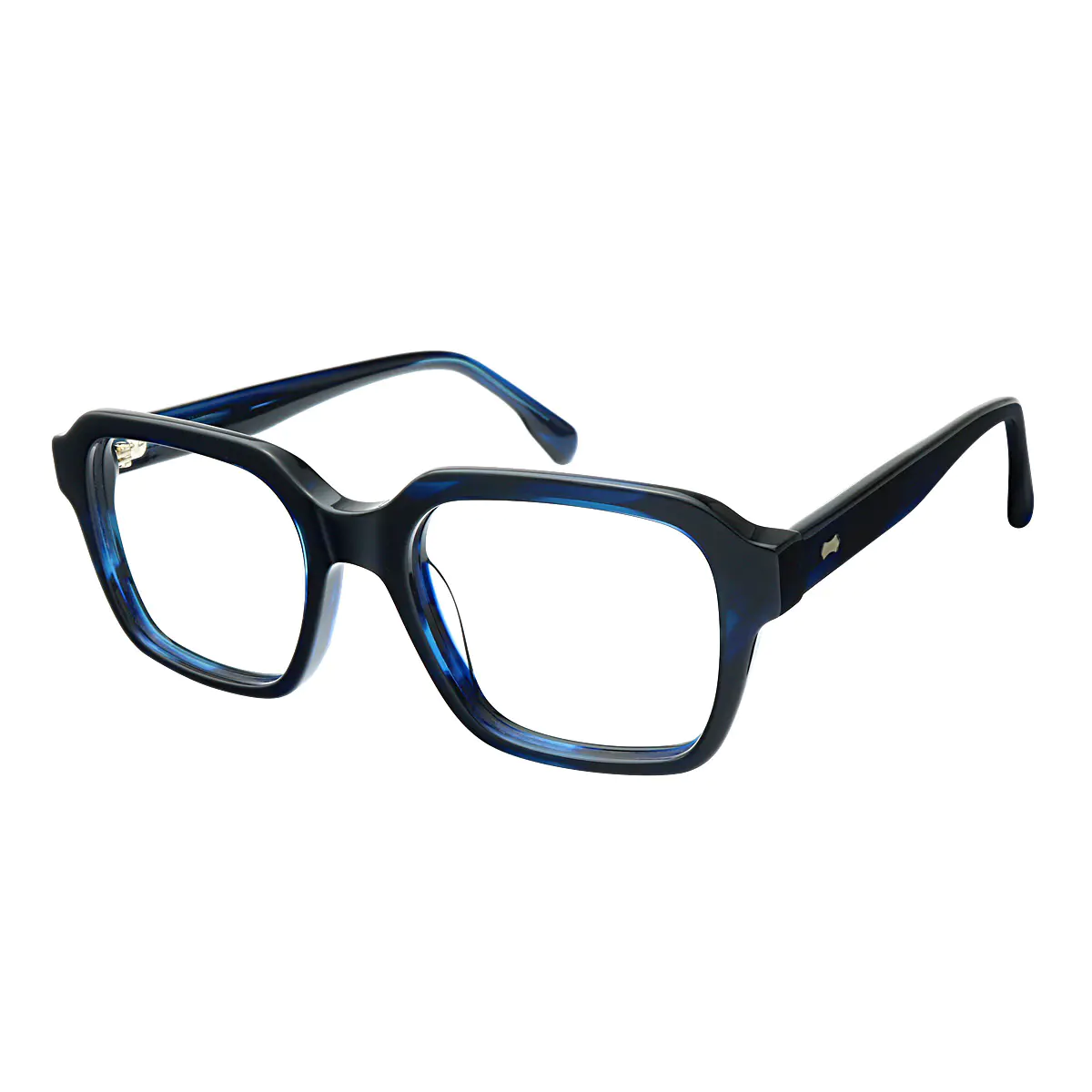 Square Navy Blue Eyeglasses