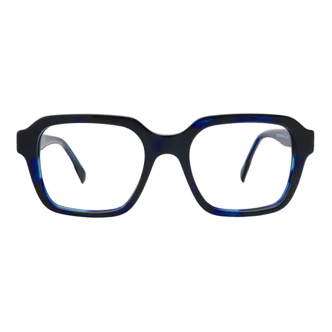 Square Navy Blue Eyeglasses