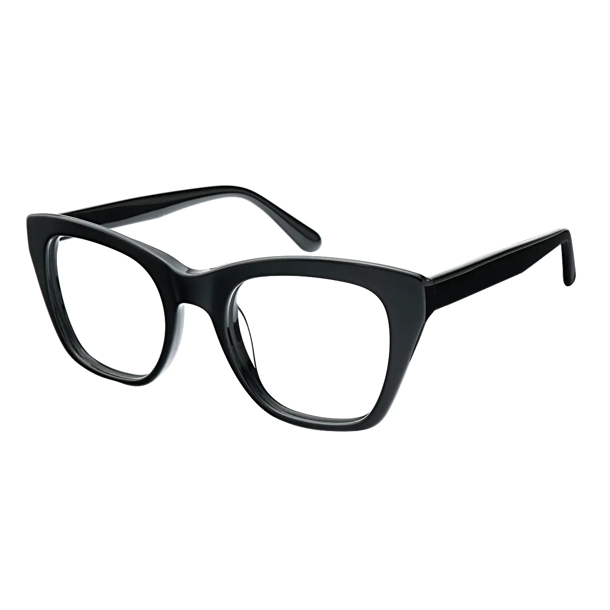 Square Black Eyeglasses