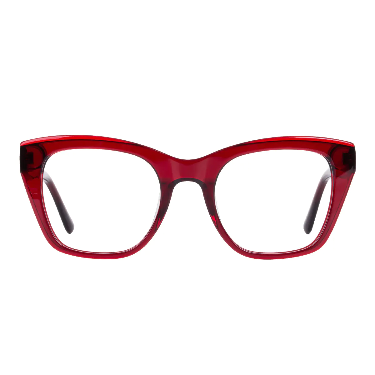 Square Red Eyeglasses