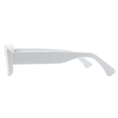 Rectangle White Eyeglasses