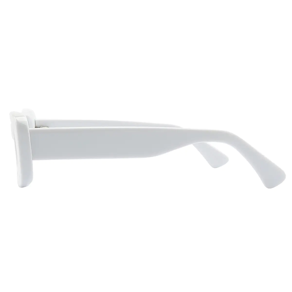 Rectangle White Eyeglasses