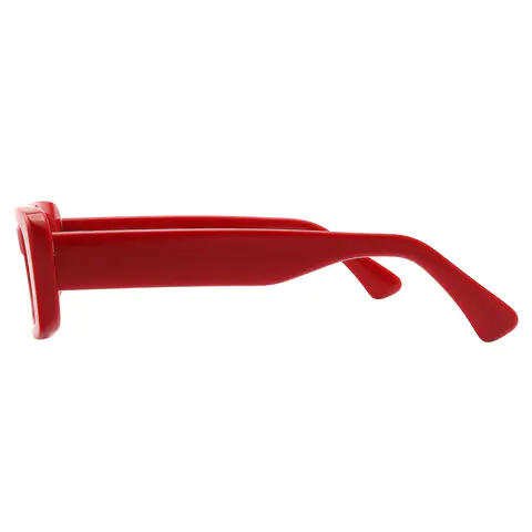 Rectangle Red Eyeglasses