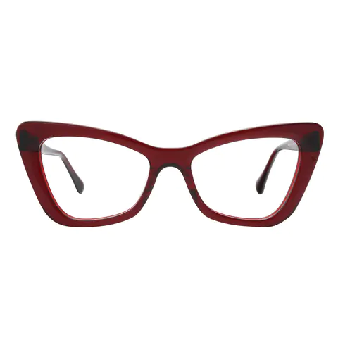 Cat-eye Wine Eyeglasses
