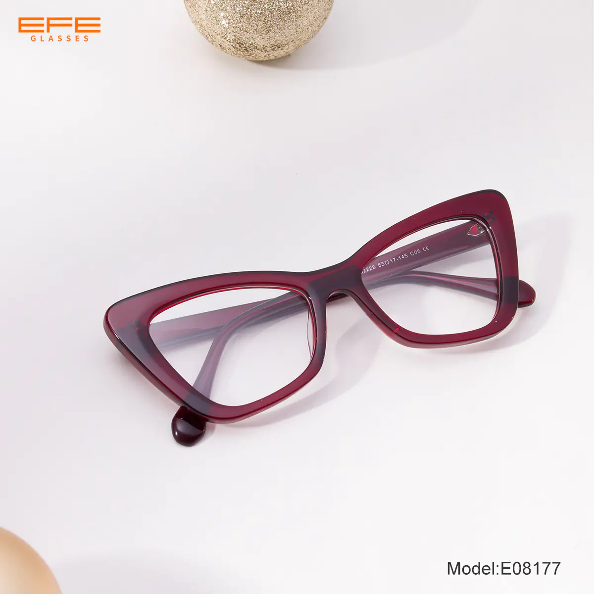 Cat-eye Wine Eyeglasses