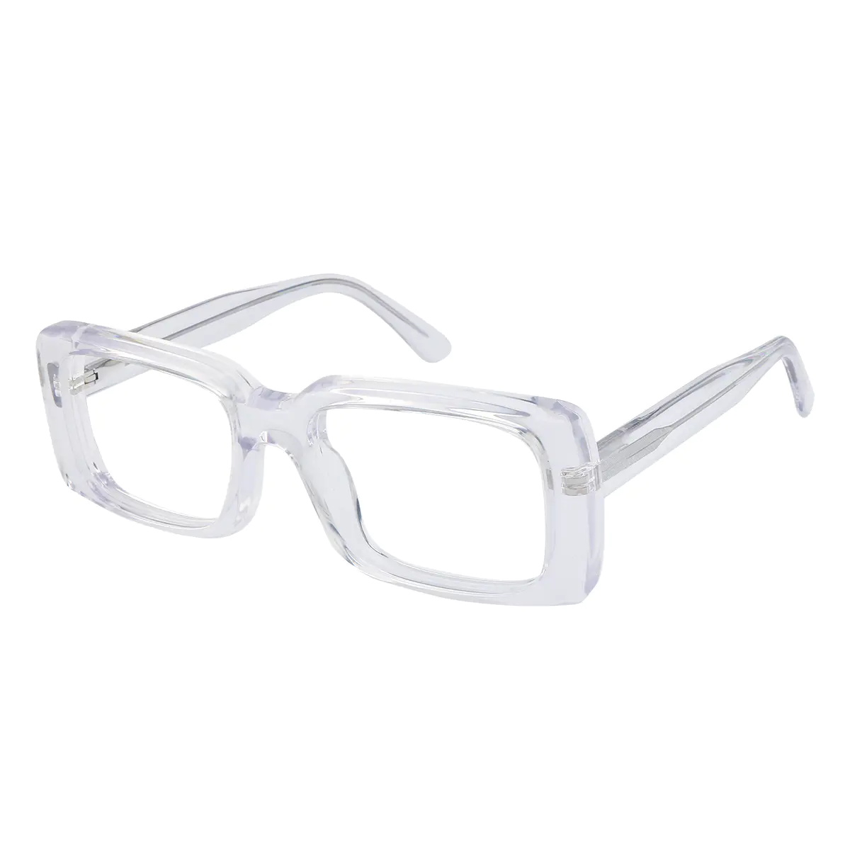 Rectangle Clear Eyeglasses