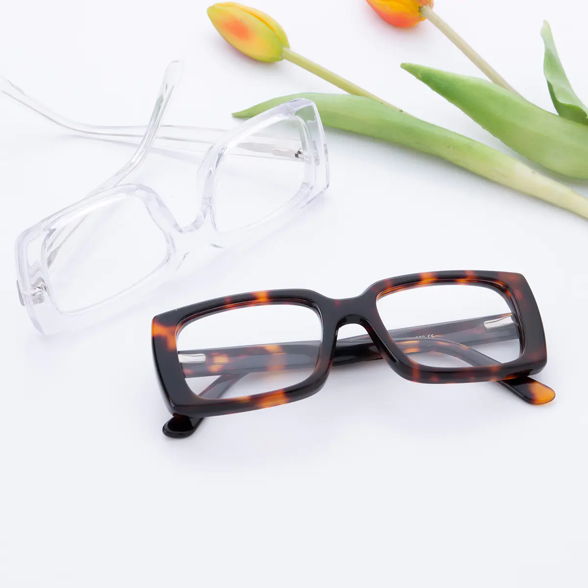 Rectangle Clear Eyeglasses