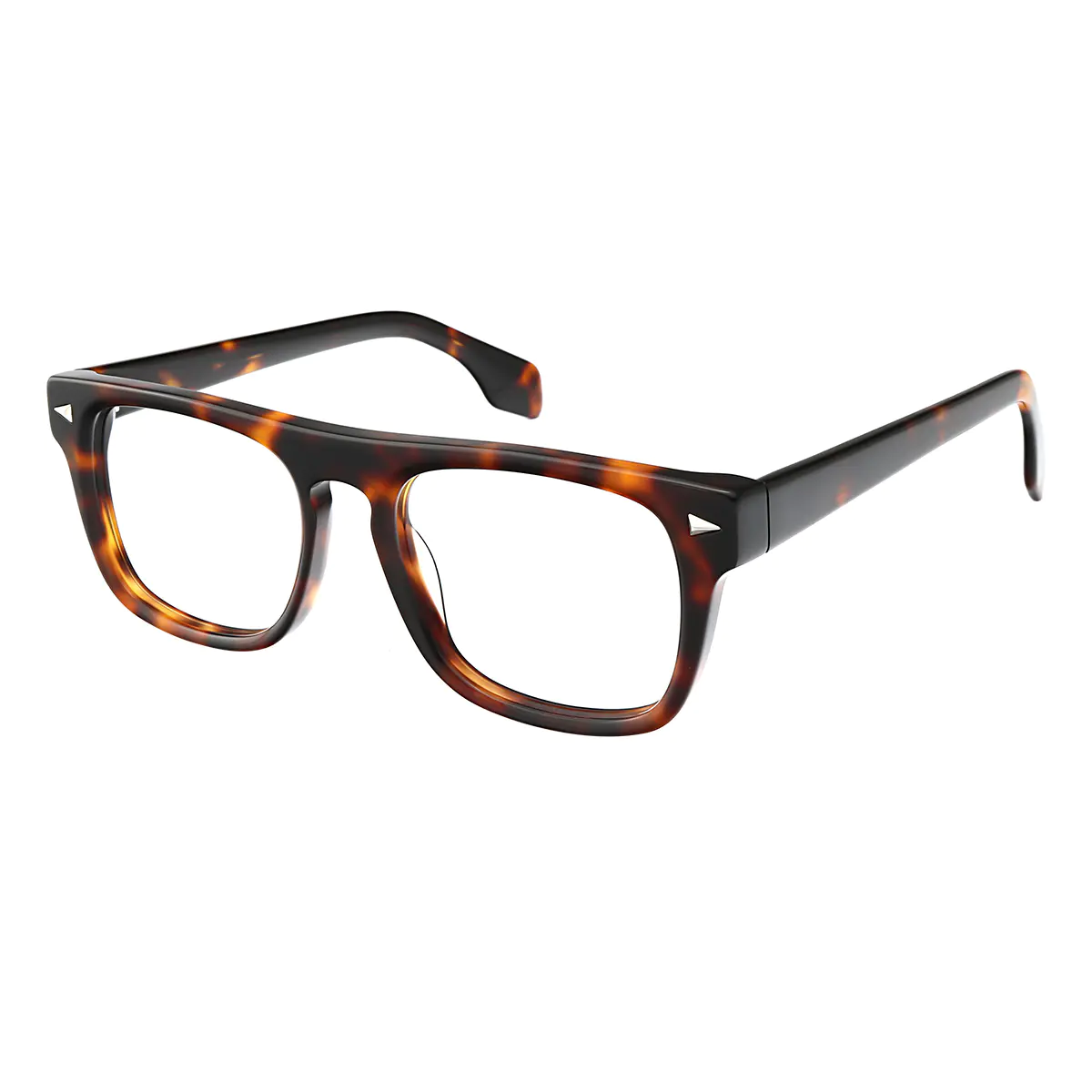 Rectangle Tortoiseshell Eyeglasses