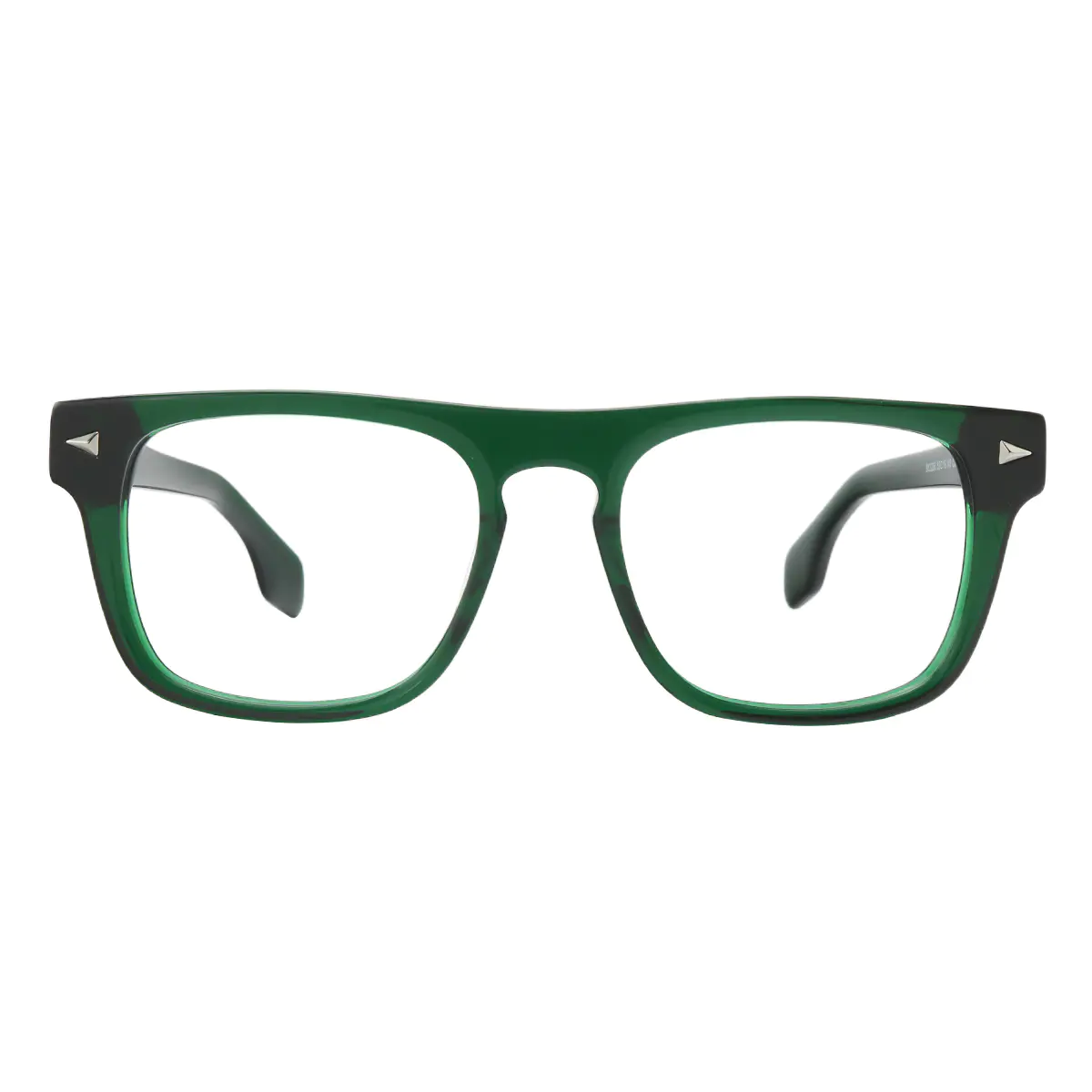Rectangle Dark Green Eyeglasses