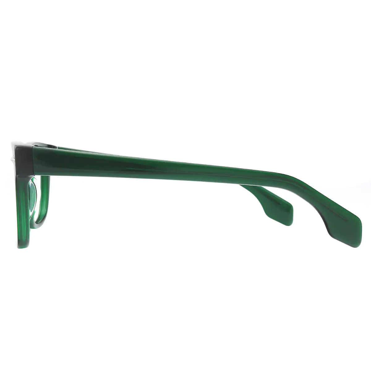 Rectangle Dark Green Eyeglasses