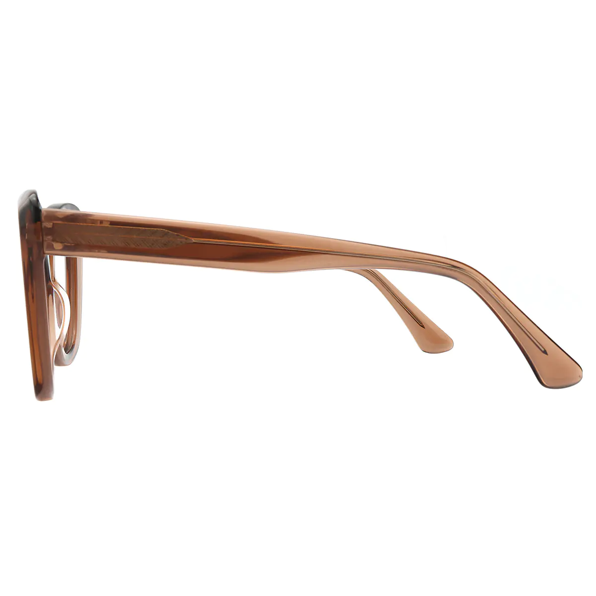 Cat-eye Light Brown Eyeglasses