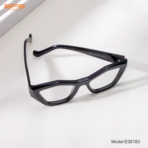 Geometric Black Eyeglasses
