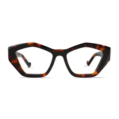 Geometric Tortoiseshell Eyeglasses
