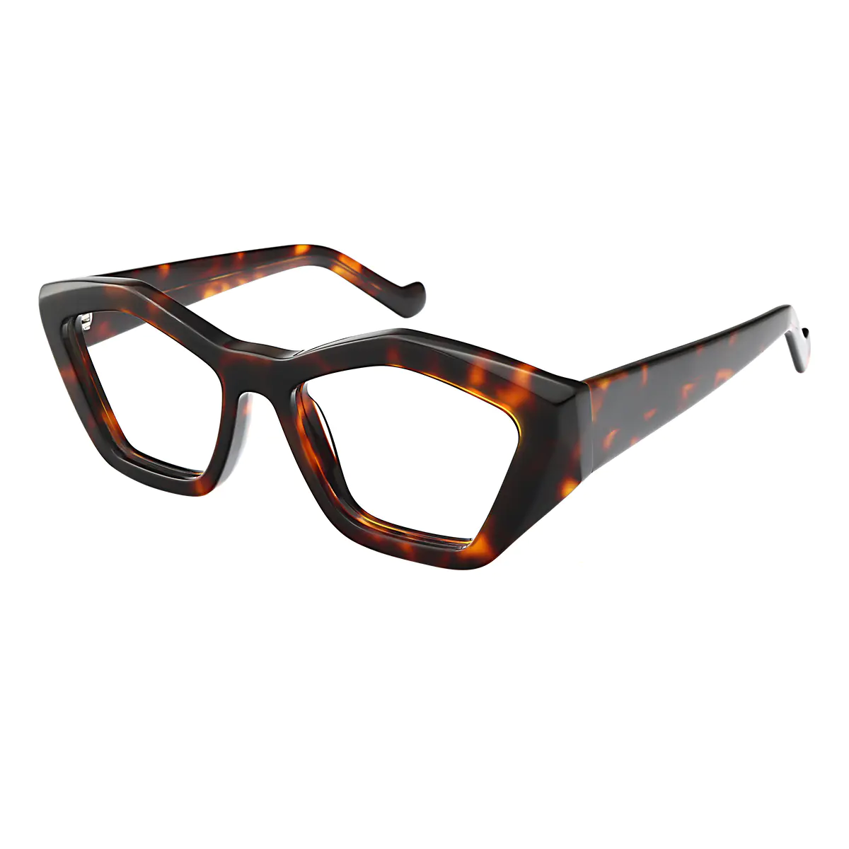 Geometric Tortoiseshell Eyeglasses