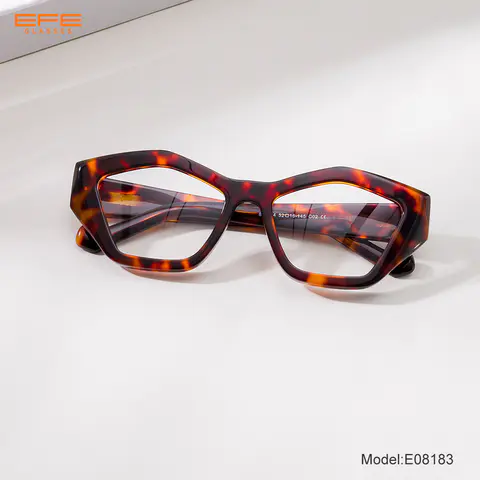 Geometric Tortoiseshell Eyeglasses