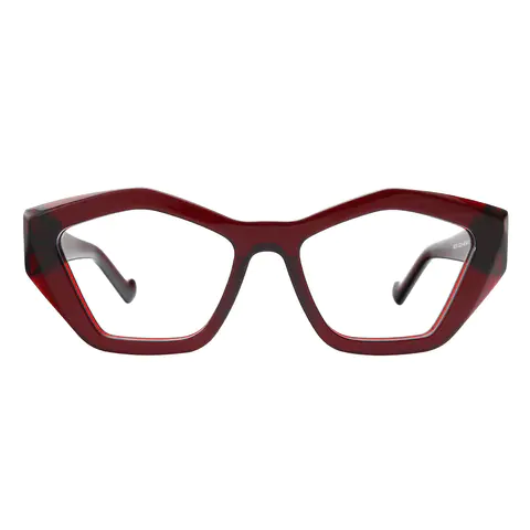 Geometric Wine Eyeglasses