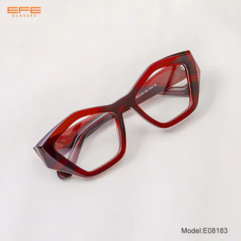 Geometric Wine Eyeglasses