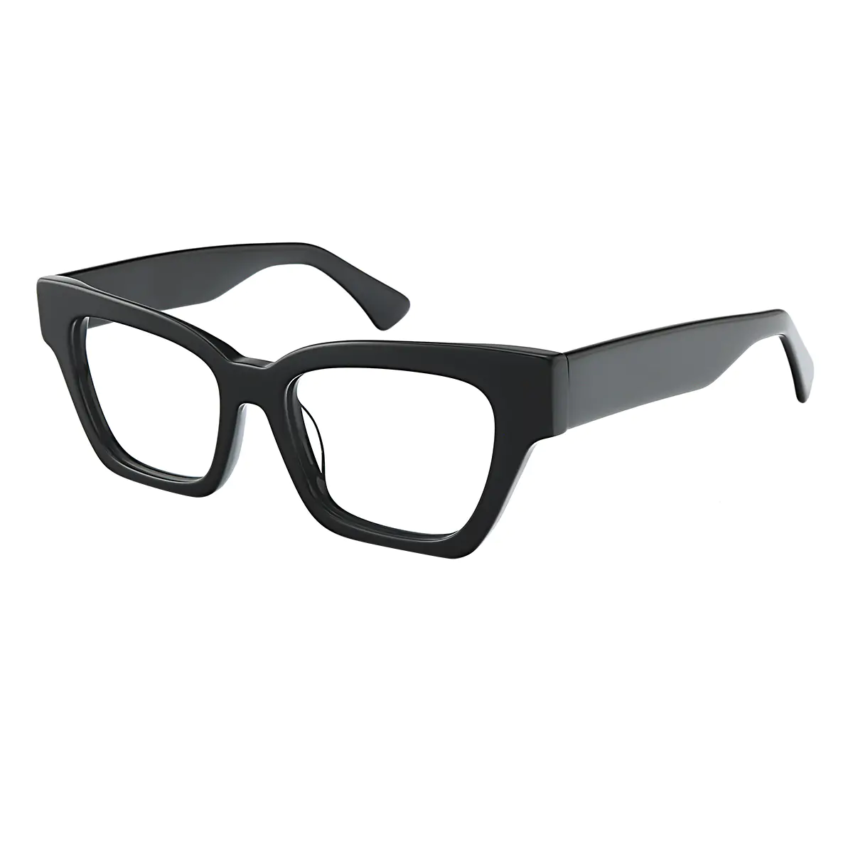 Square Black Eyeglasses
