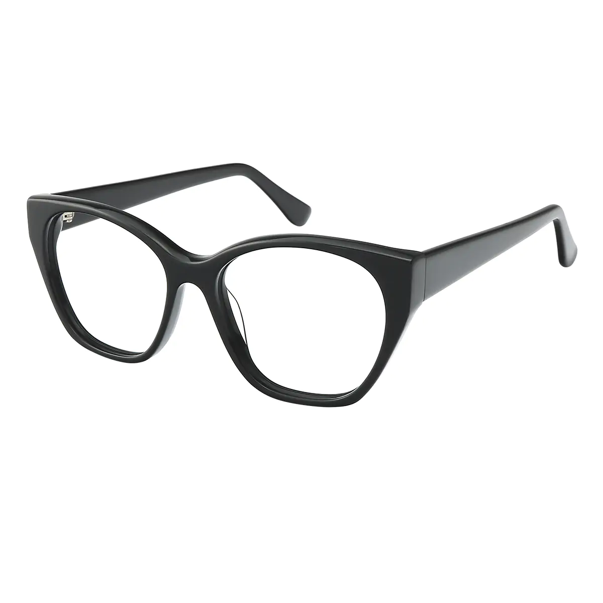 Oval Black Eyeglasses