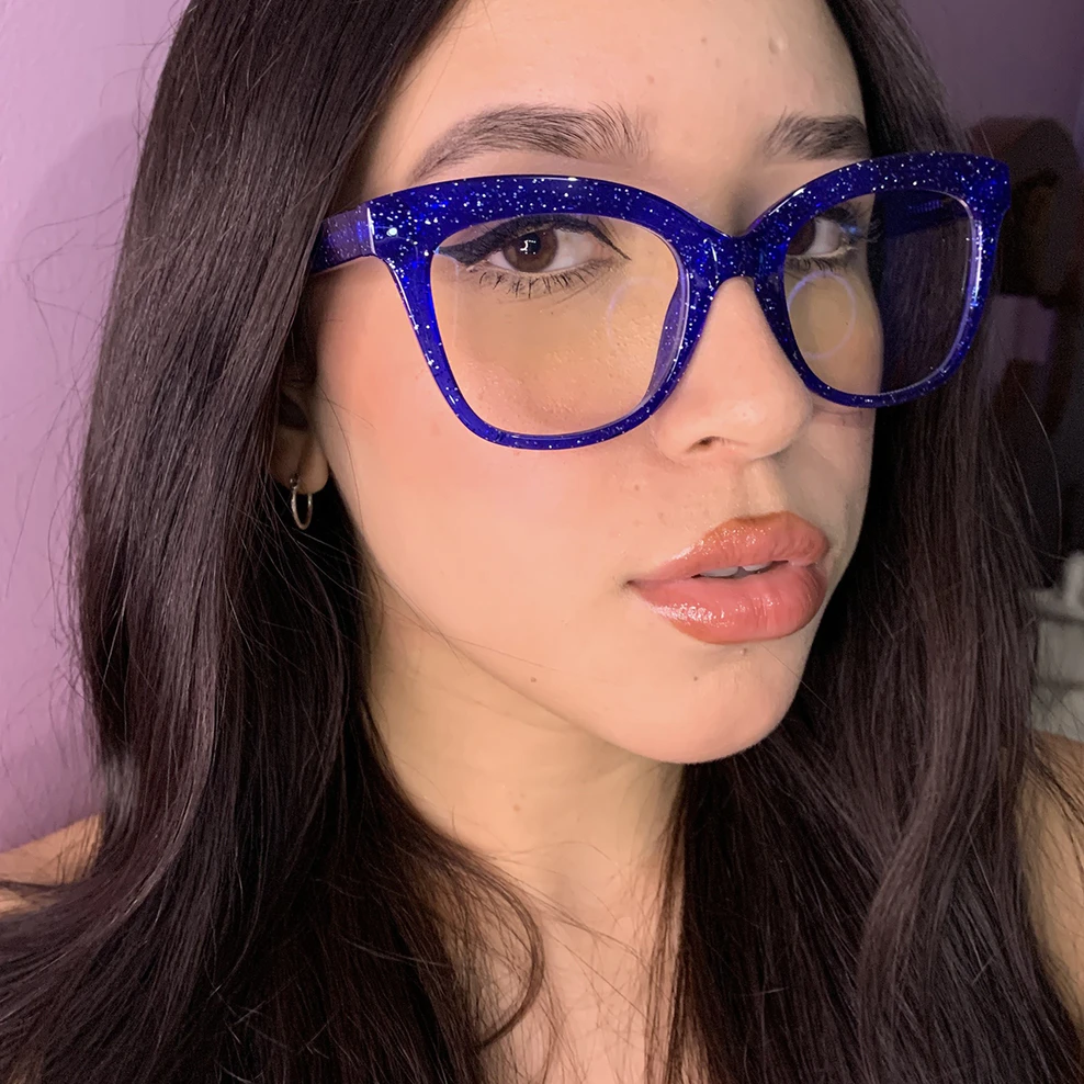 Cat-eye Blue Eyeglasses