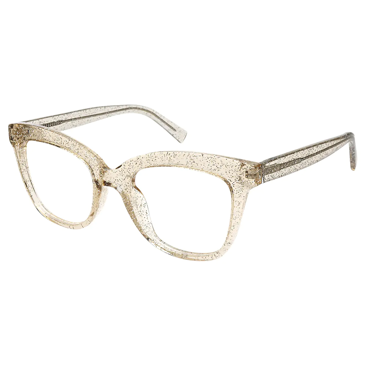 Cat-eye Light Brown Eyeglasses