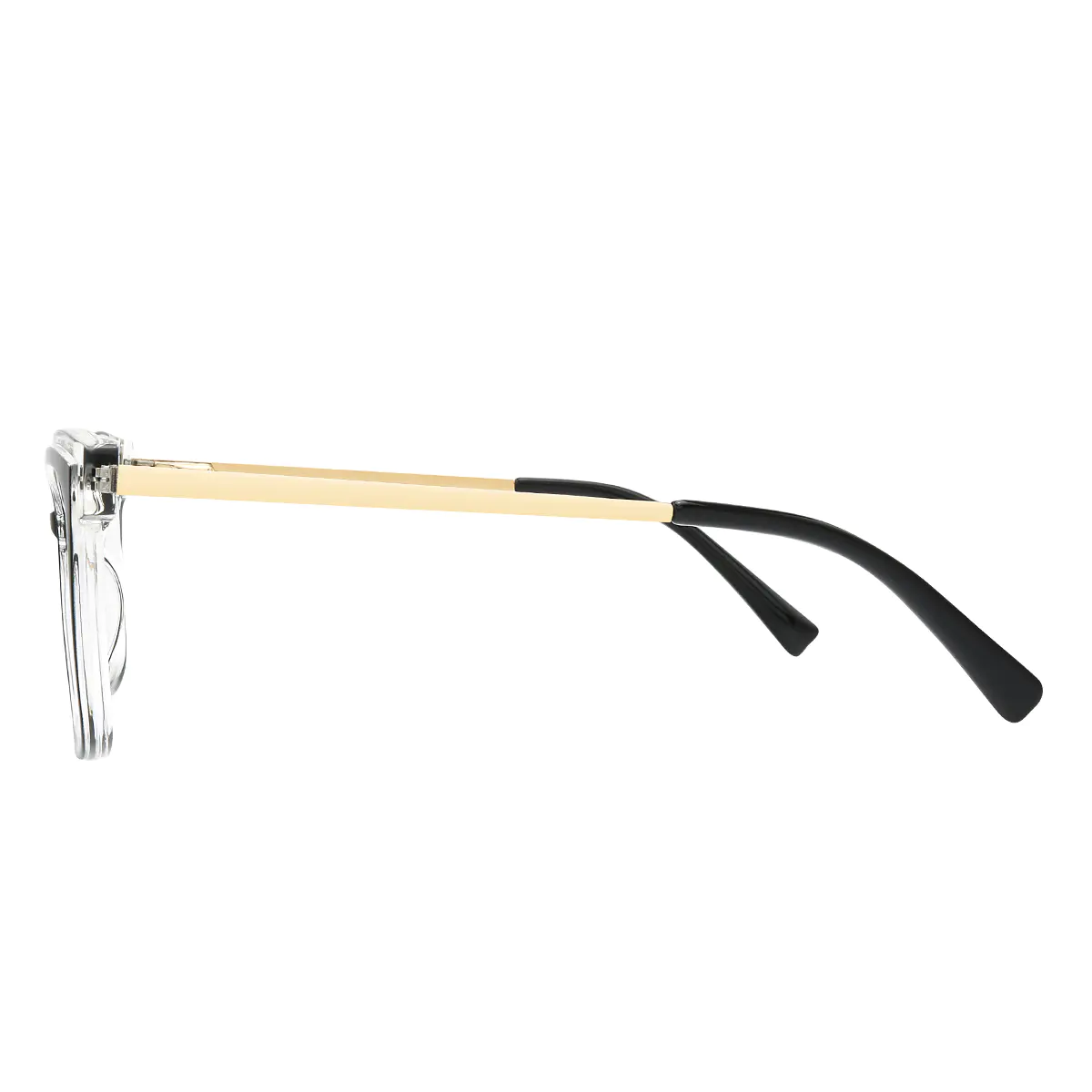 Cat-eye Black/Clear Eyeglasses