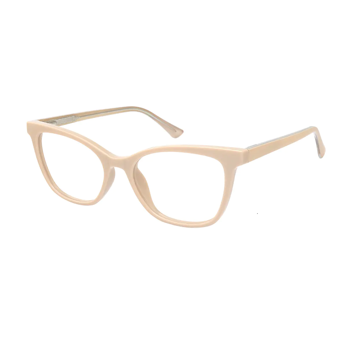 Cat-eye Cream Eyeglasses