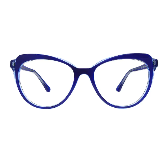 Cat-eye Blue Eyeglasses