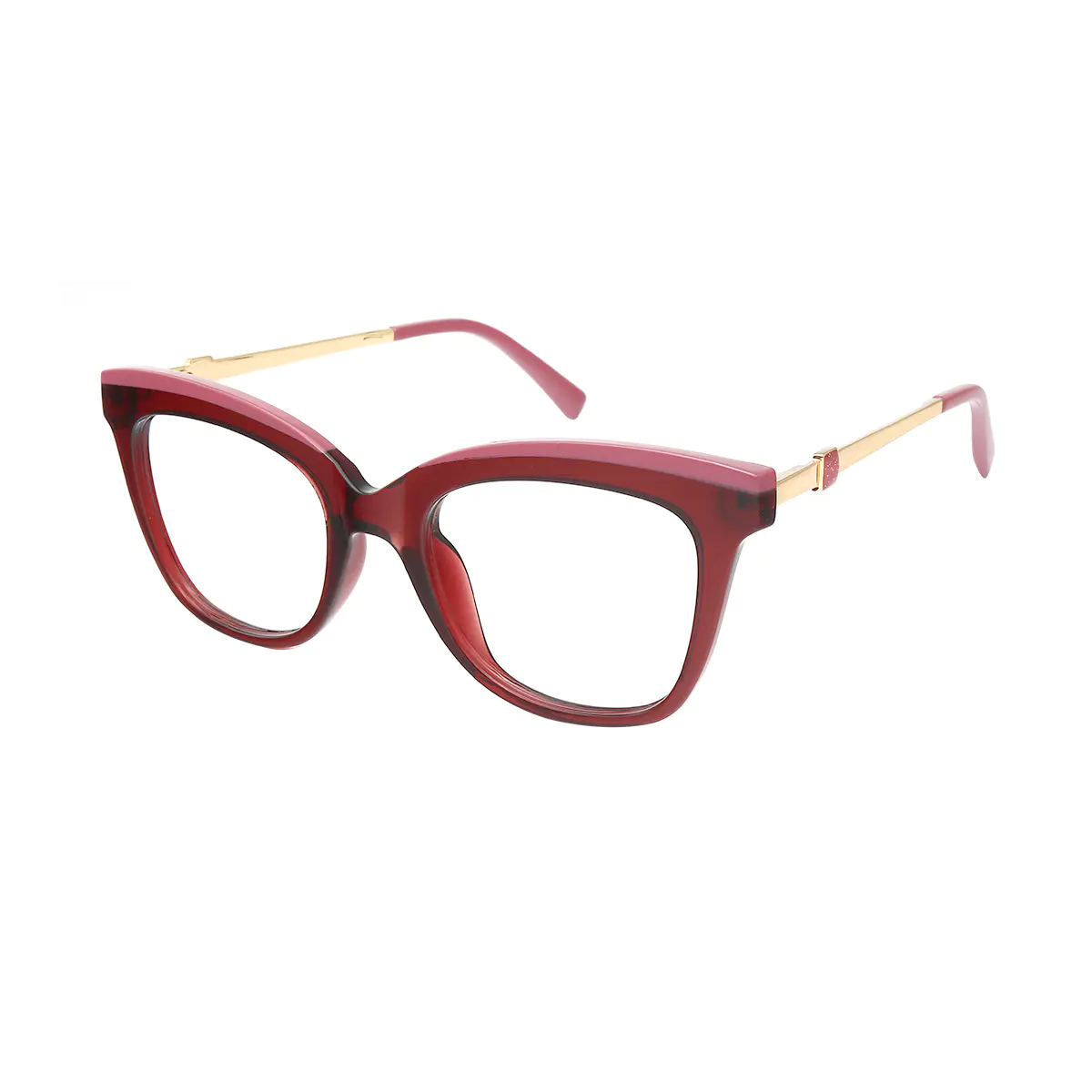 Cat-eye Wine Eyeglasses