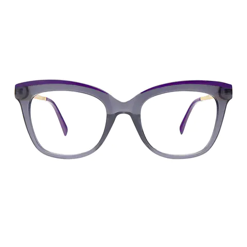 Cat-eye Purple/Gray Eyeglasses