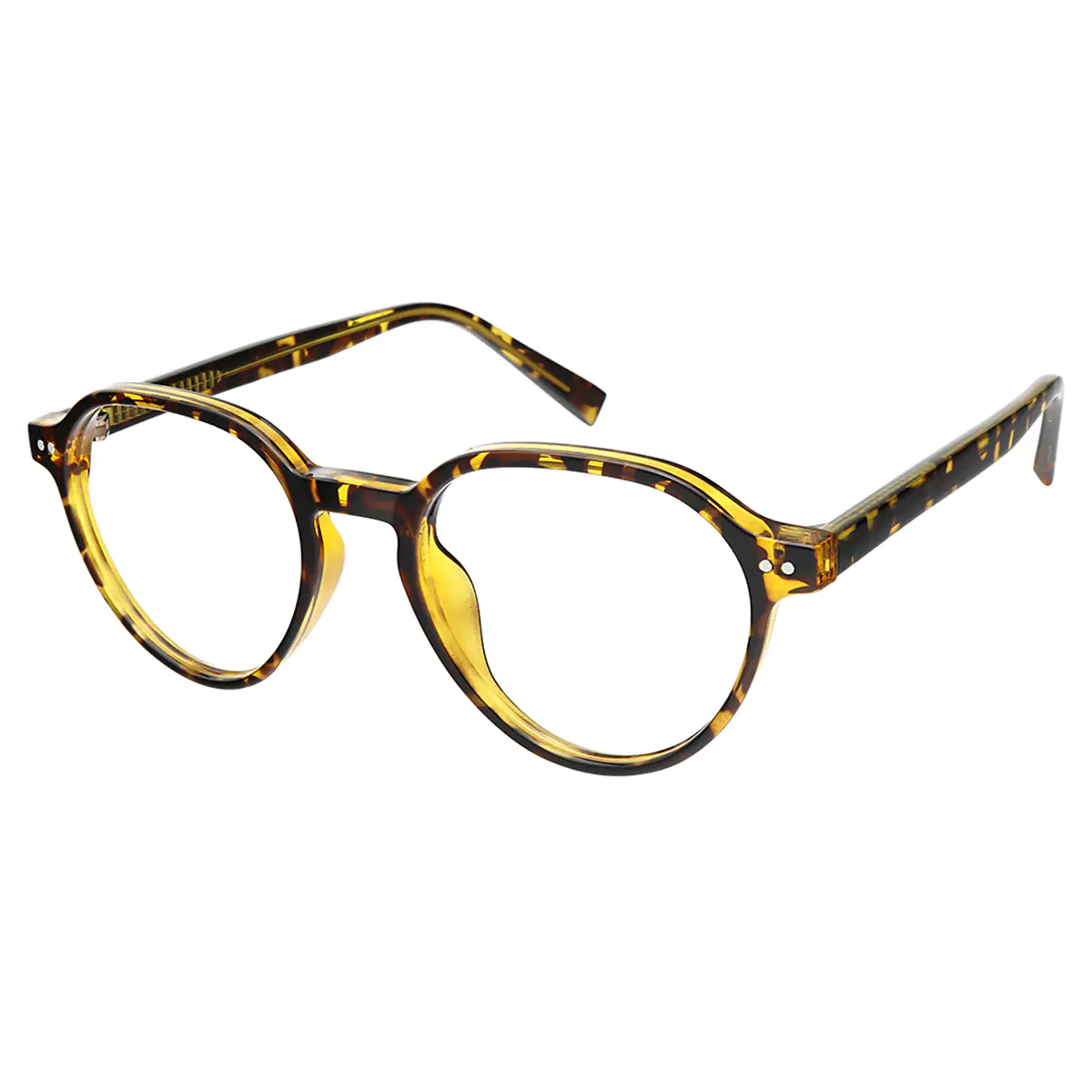 Round Tortoiseshell Eyeglasses