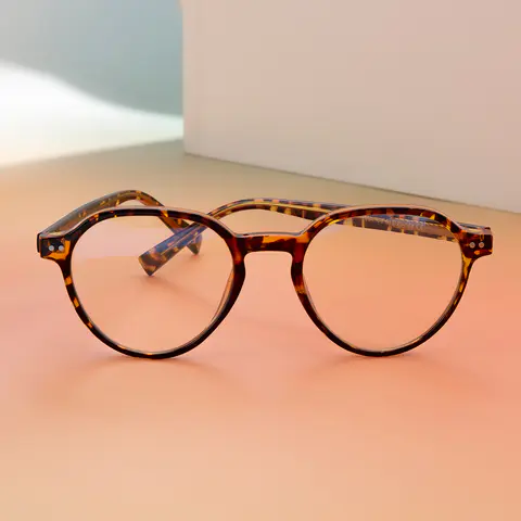 Round Tortoiseshell Eyeglasses