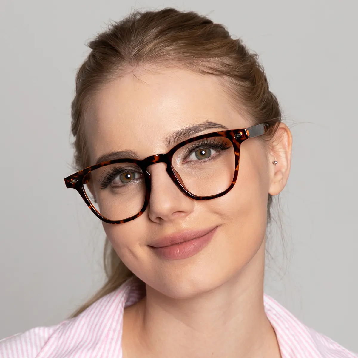 Square Tortoiseshell Eyeglasses