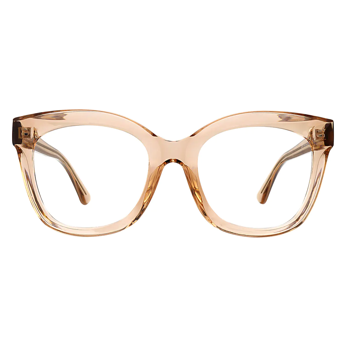 Cat-eye Transparent Amber Eyeglasses