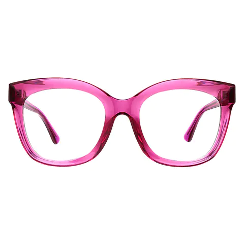 Cat-eye Transparent Purple Eyeglasses