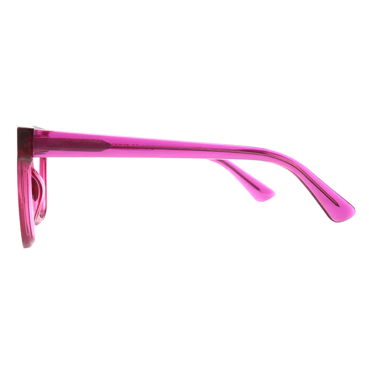 Cat-eye Transparent Purple Eyeglasses