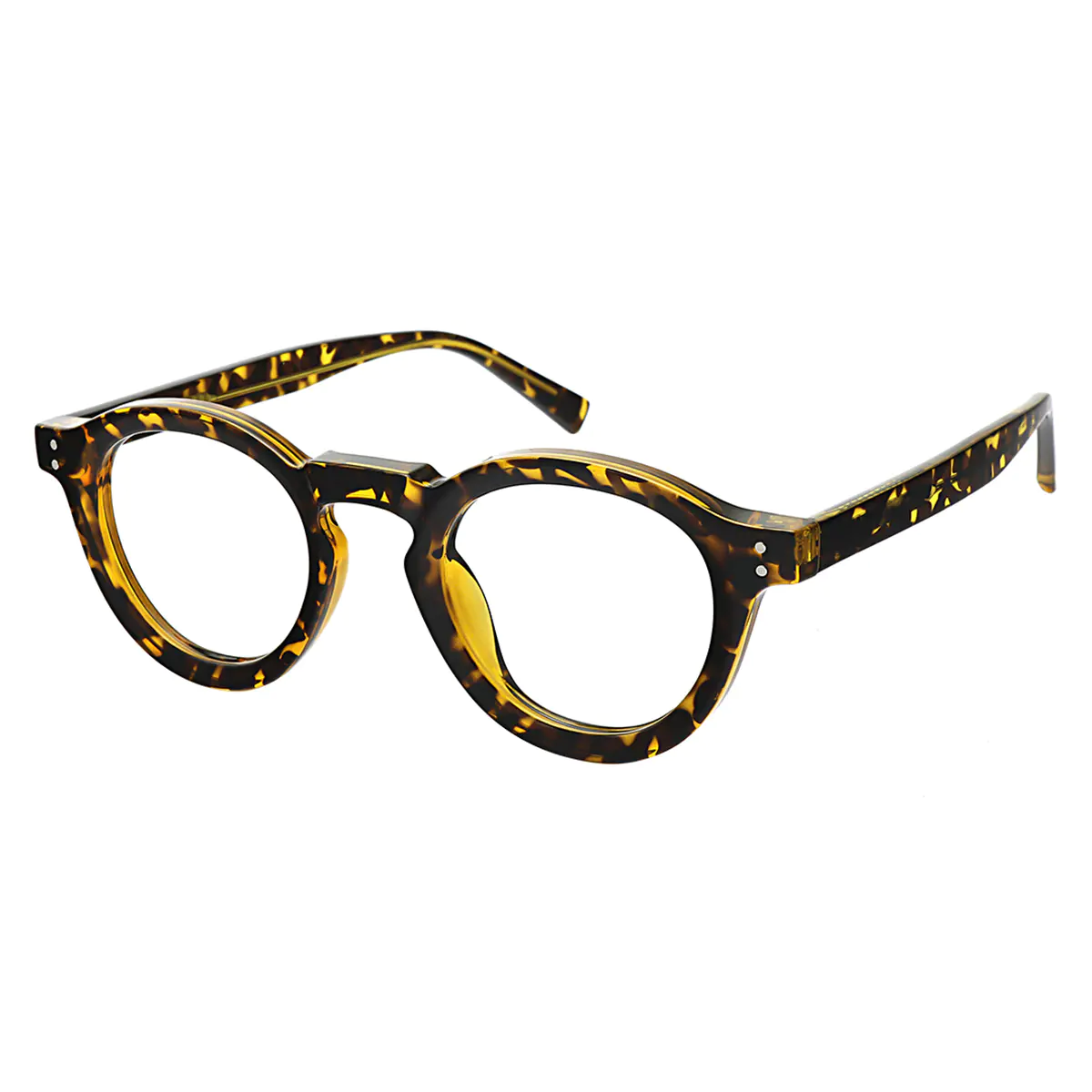 Round Tortoiseshell Eyeglasses
