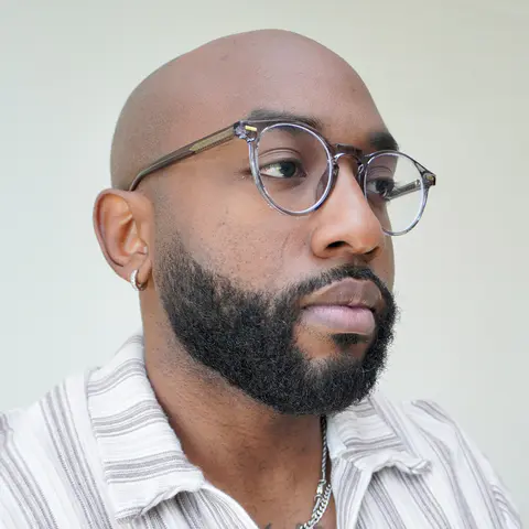 Round Transparent Gray Eyeglasses